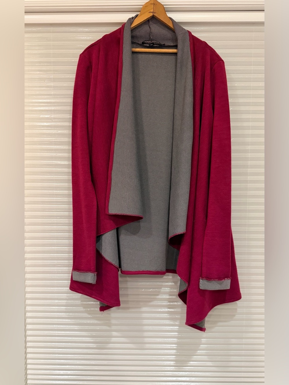 Robert Kitchen Canadian Botique Art To Wear Open Front Cardigan Size M/L